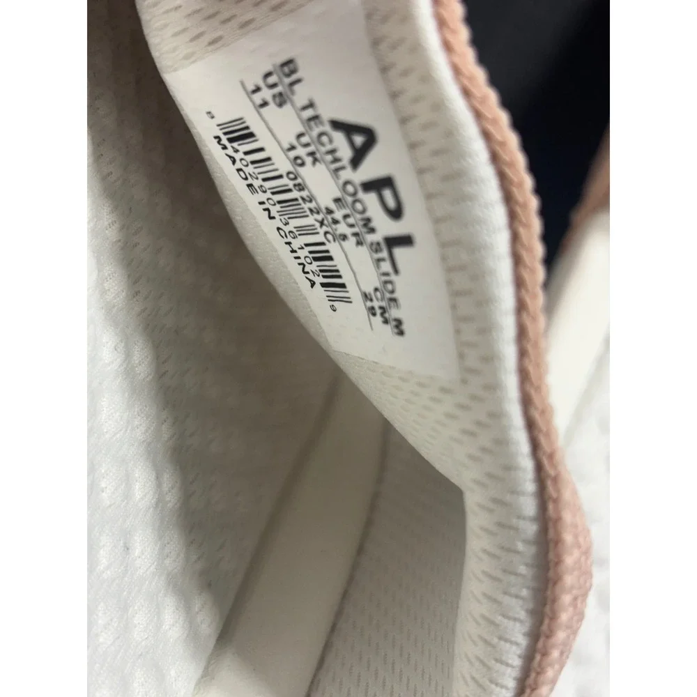 APL‎ Men's TechLoom Slide Sandals Ivory Blush Pink Size 11 NEW